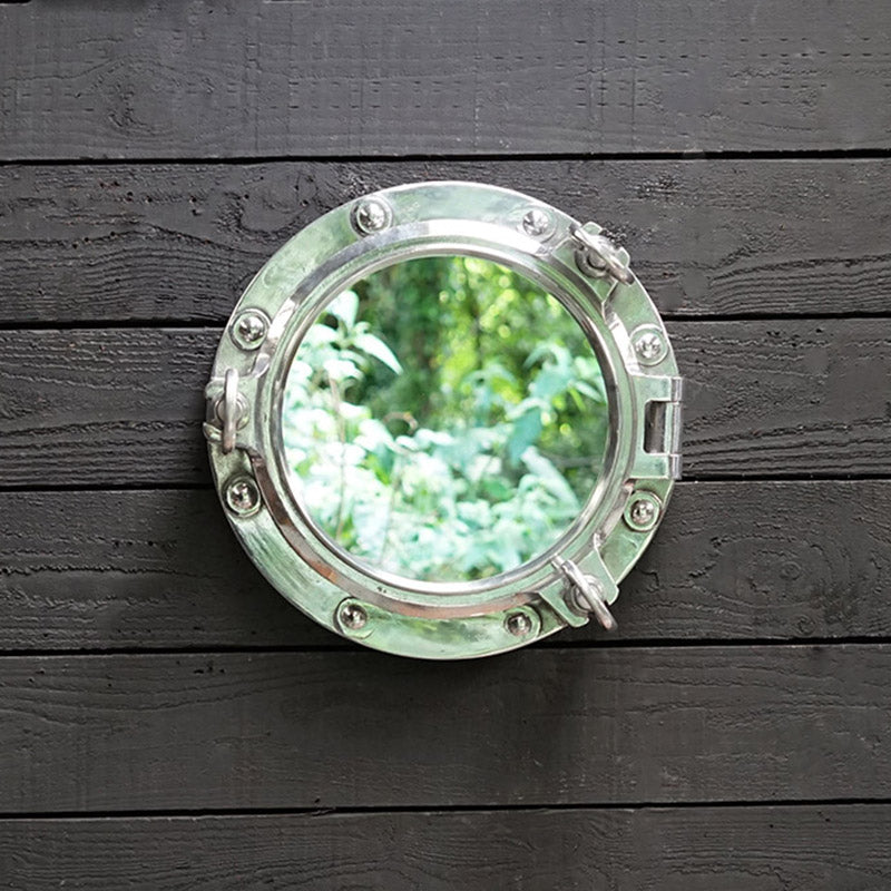 17in Overall Original Opening Porthole Mirror Trinity Marine