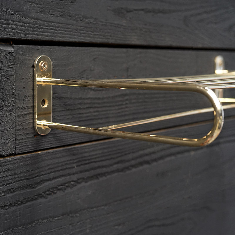 1960s RMS Windsor Castle Brass Cabin Shelf Trinity Marine