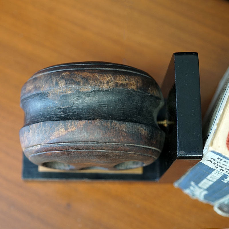 19th Cent DeadEye Bookends Trinity Marine