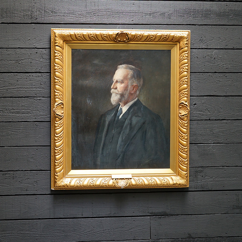 19th Cent. Lamport & Holt Shipping Co. Director Oil Portrait Trinity Marine