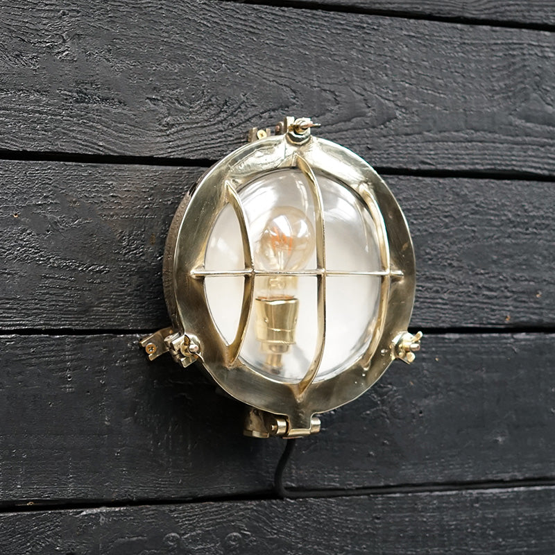 Brass Bulkhead Light - MV Lake Hill Trinity Marine