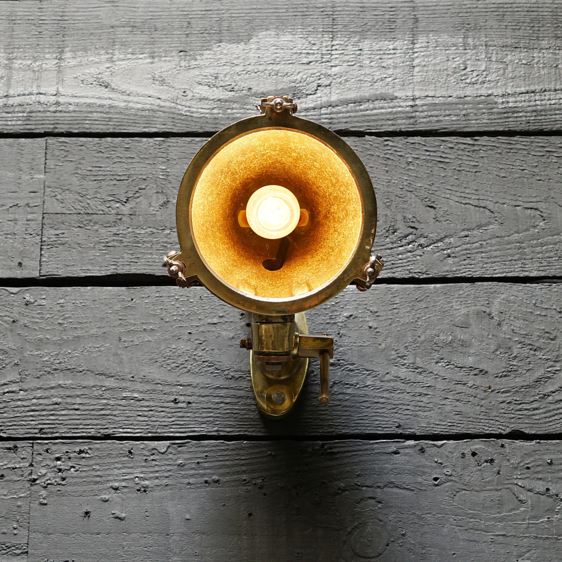 Brass Adjustable Ships Foxlight Wall Light Trinity Marine