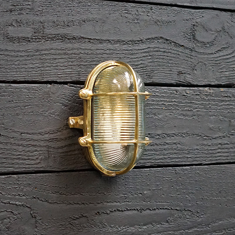 Steamship Brass Oval Wall Light Trinity Marine