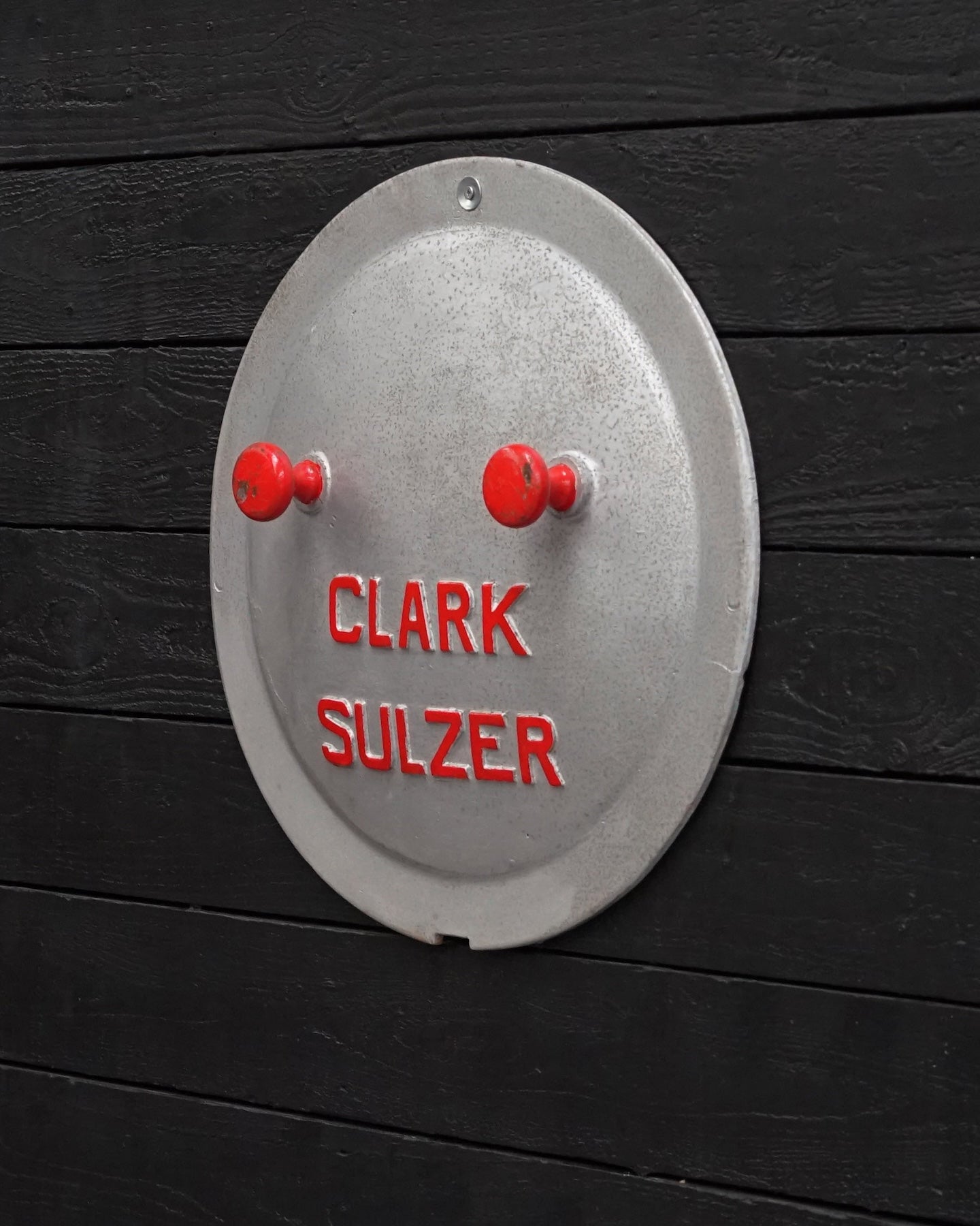 Vintage Clark Sulzer Ship’s Engine Inspection Hatch Cover Trinity Marine
