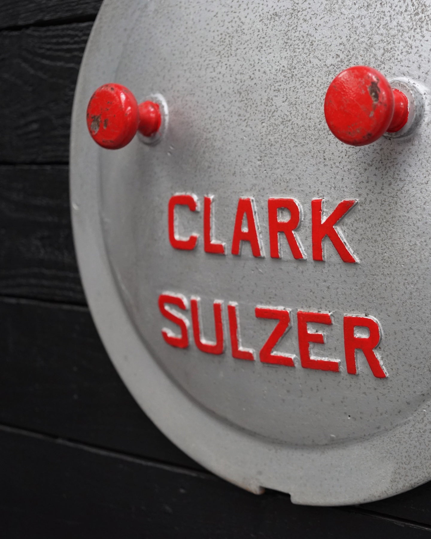 Vintage Clark Sulzer Ship’s Engine Inspection Hatch Cover Trinity Marine