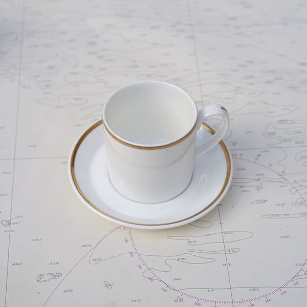 HMS Ark Royal HMS Invincible - Set of 4 Espresso Cup and Saucer Trinity Marine