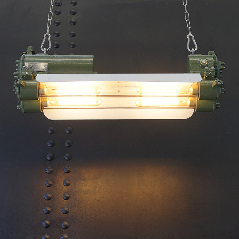 Explosion Double Tube Lights - 70s Revival Green Trinity Marine