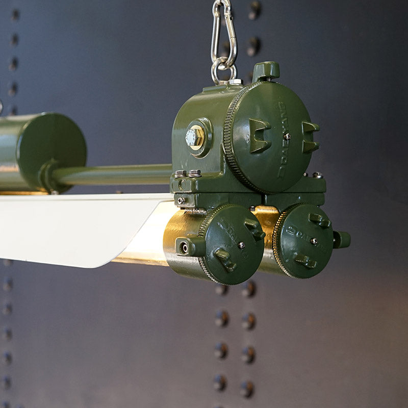 Explosion Double Tube Lights - 70s Revival Green Trinity Marine