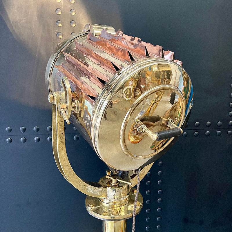 Floor Lamp Brass Ships Searchlight ex MV Atlas Trinity Marine