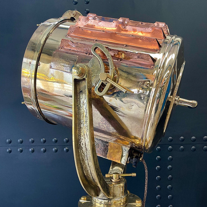 Floor Lamp Brass Ships Searchlight ex MV Atlas Trinity Marine