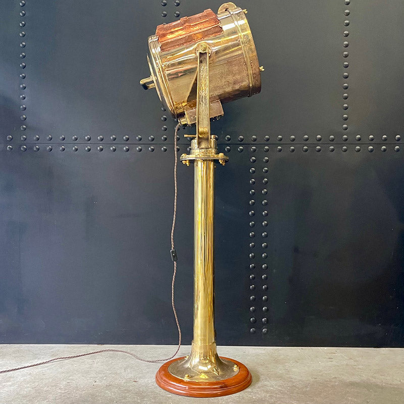 Floor Lamp Brass Ships Searchlight ex MV Atlas Trinity Marine