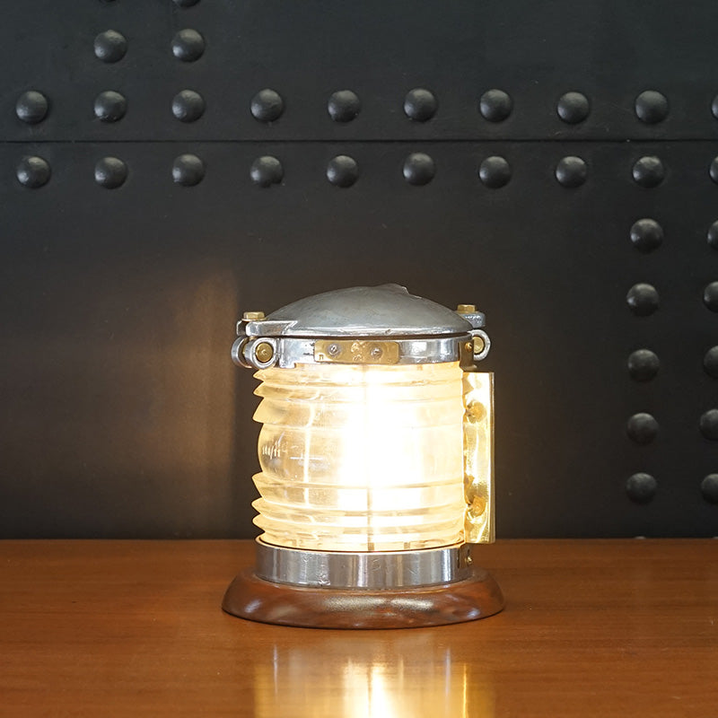 Fresnel Lens Aluminium Signal Table Lamp - Clear Trinity Marine