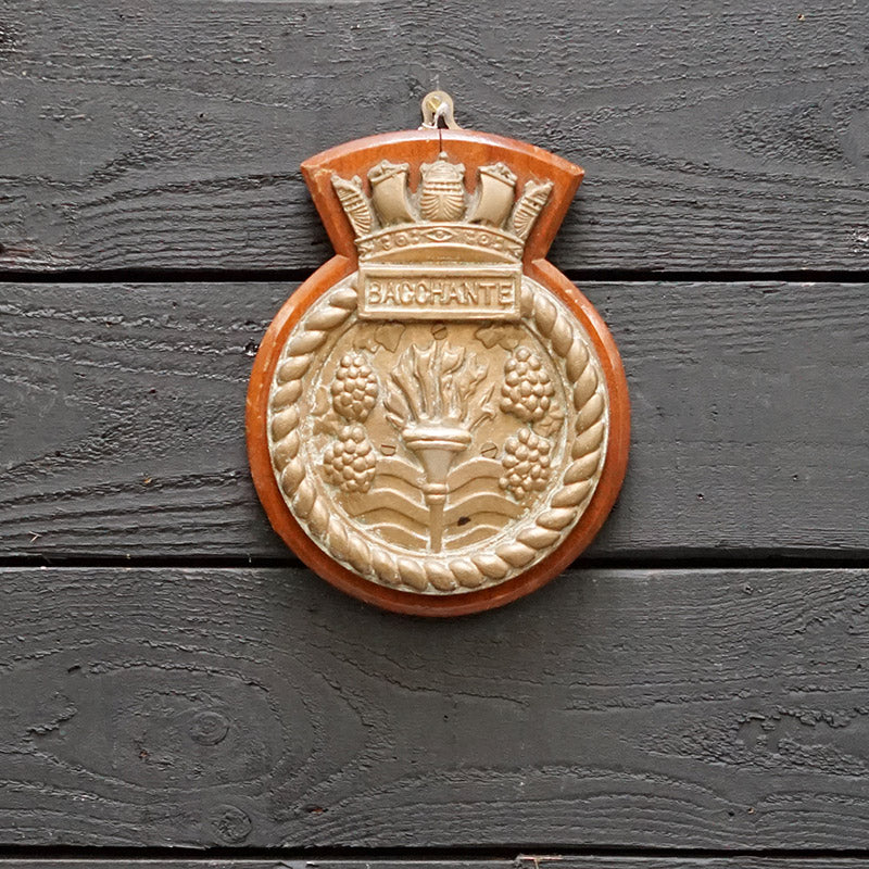 HMS Bacchante Boat Badge - 1968 Trinity Marine