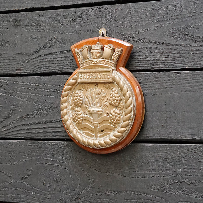 HMS Bacchante Boat Badge - 1968 Trinity Marine