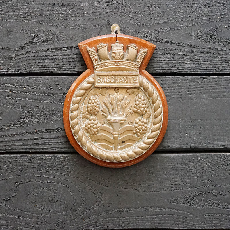 HMS Bacchante Boat Badge - 1968 Trinity Marine