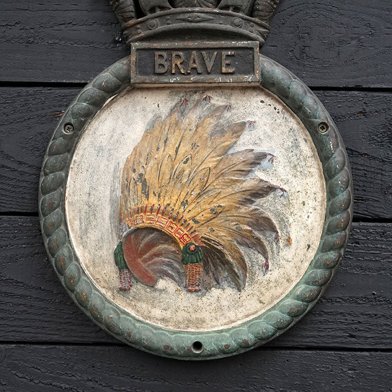 HMS Brave Screen Badge - 1943 Trinity Marine