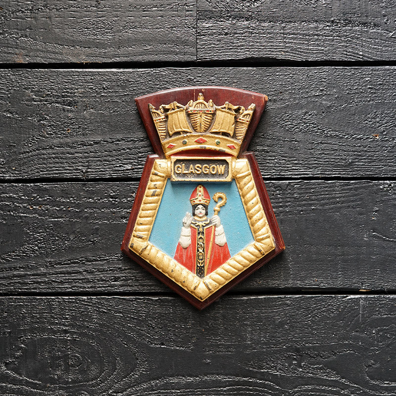 HMS Glasgow Wardroom Badge - 1937 Trinity Marine