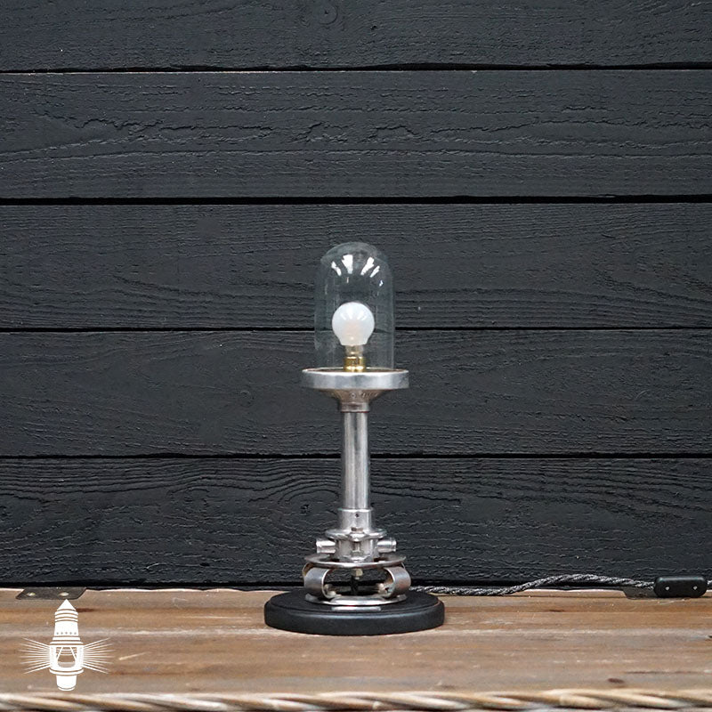 HMS Hermes (R12) Table Lamp - Medium Clear Glass Trinity Marine