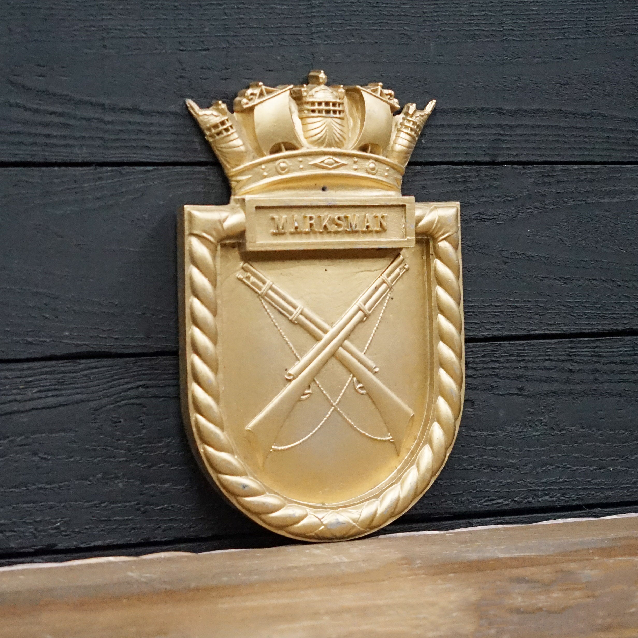 HMS Marksman Screen Badge - 1941 Trinity Marine