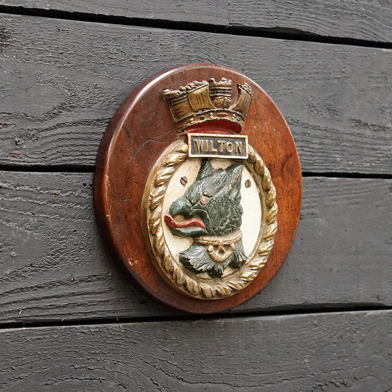 HMS Wilton Boat Badge - 1941 Trinity Marine