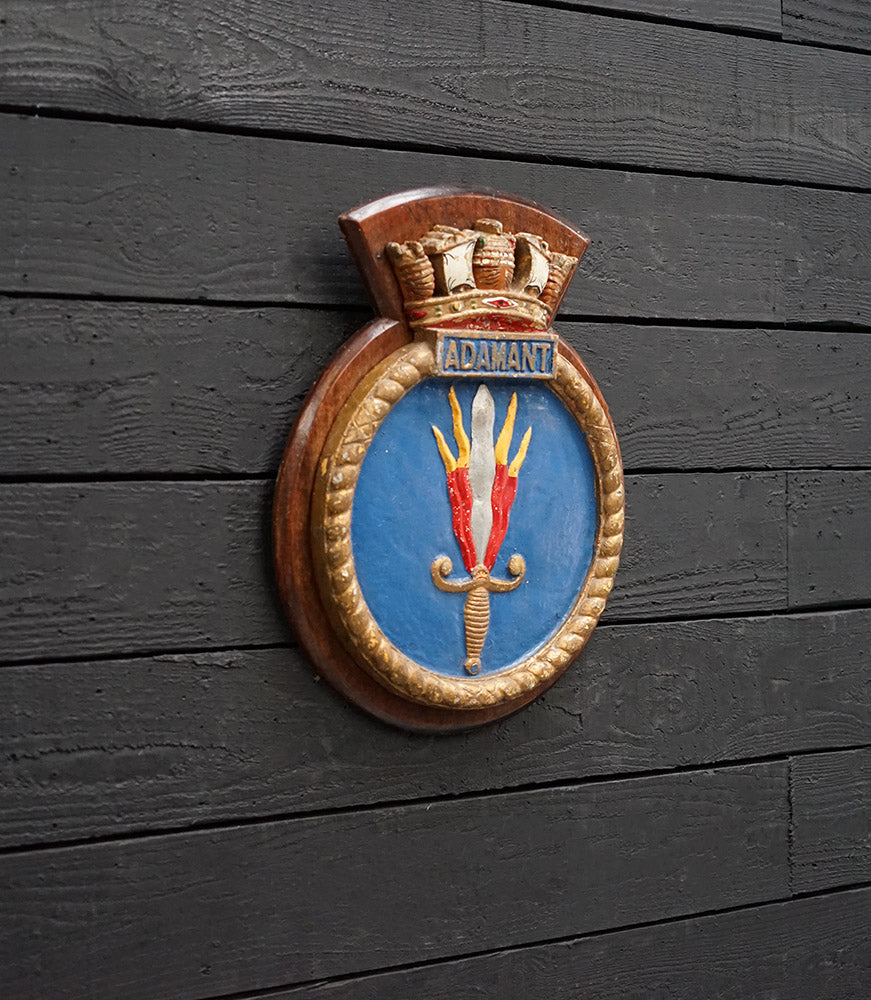 HMS Adamant (A164) Screen Badge Trinity Marine