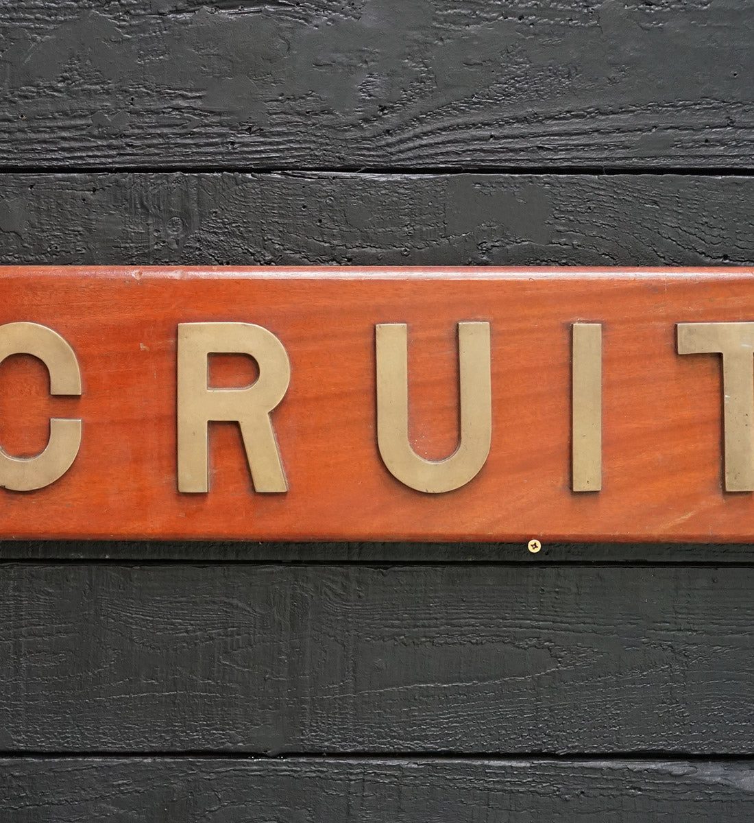 HMS Recruit (D05) Ships Nameboard Trinity Marine