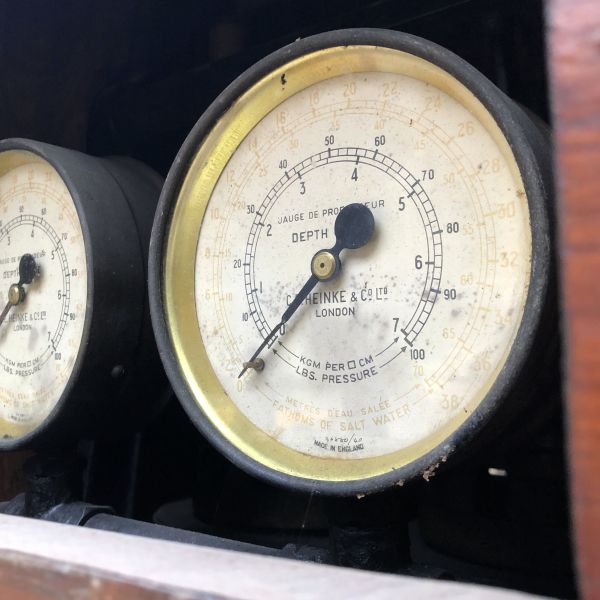 Heinke 2 Diver Pump - Original Wheels and Handles Trinity Marine