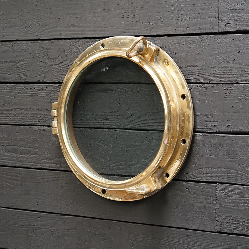 Huge 21” Brass Opening Ships Porthole - MV Stella Oceanis Trinity Marine