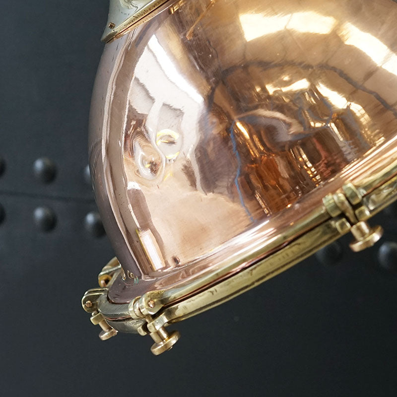 Iconic Reclaimed Smooth Copper Cargo Pendant Trinity Marine