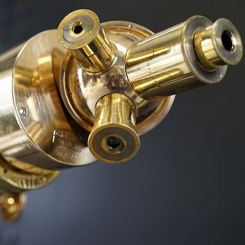 Incredible Zeiss 110mm Triple Turret Telescope C.1910 Trinity Marine