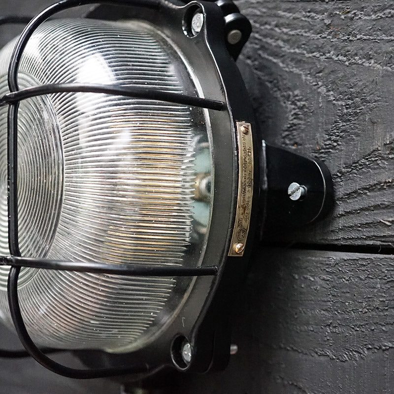 MV Excel | Marine Caged Bulkhead Light - Black Trinity Marine