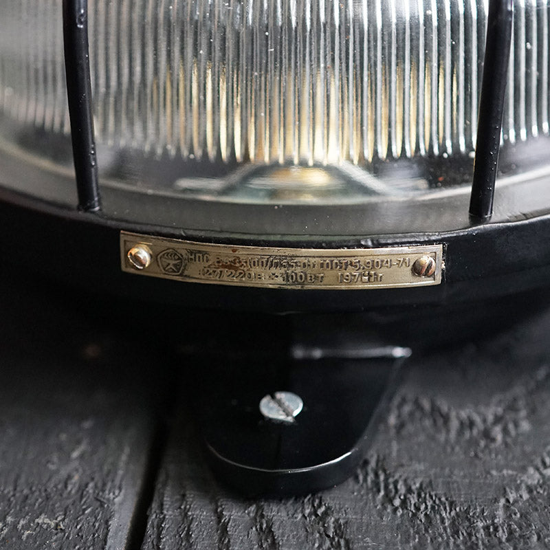 MV Excel | Marine Caged Bulkhead Light - Black Trinity Marine