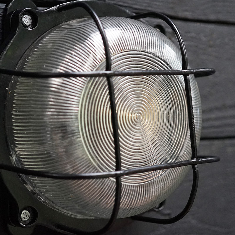 MV Excel | Marine Caged Bulkhead Light - Black Trinity Marine