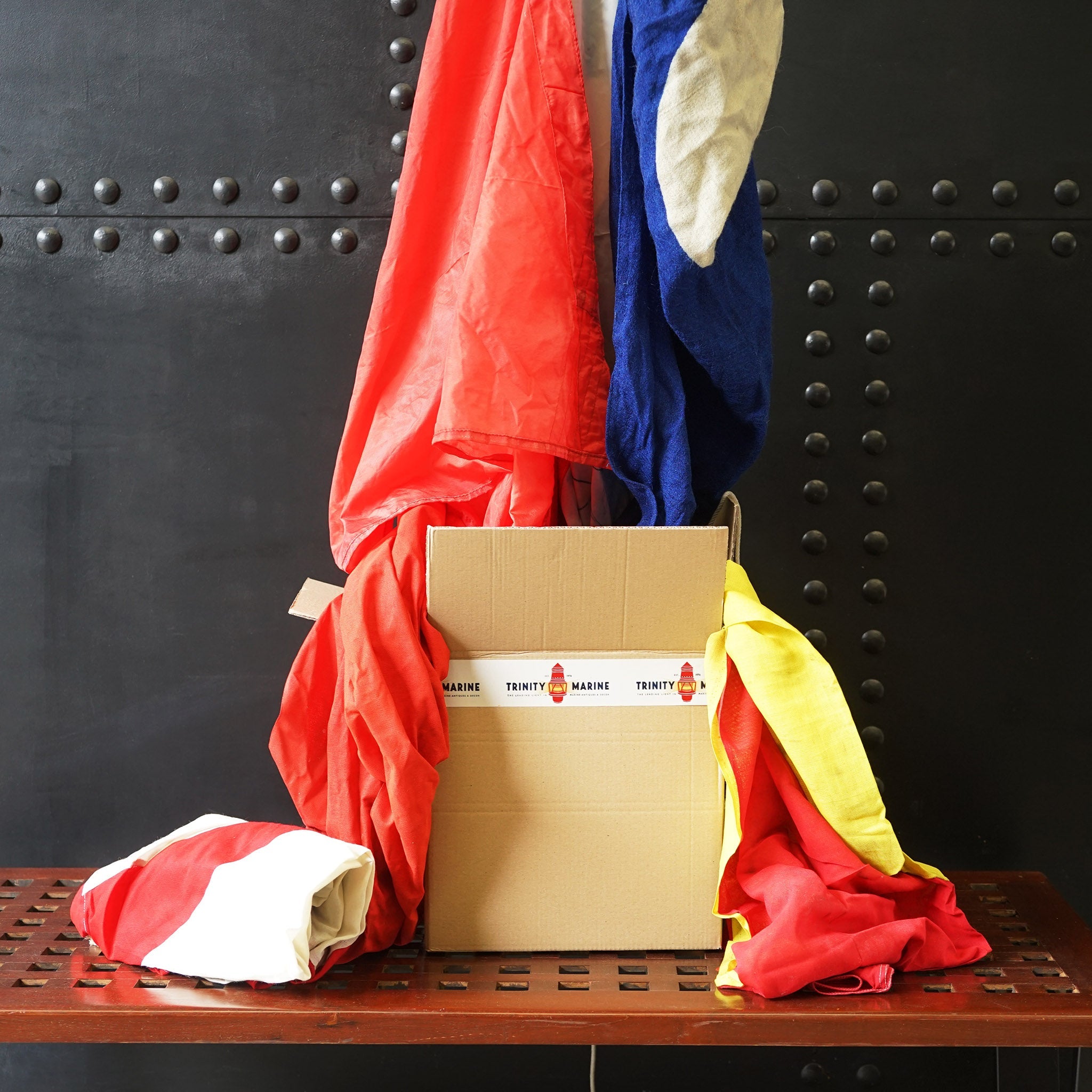 Mixed Box of Original Ships Flags Trinity Marine