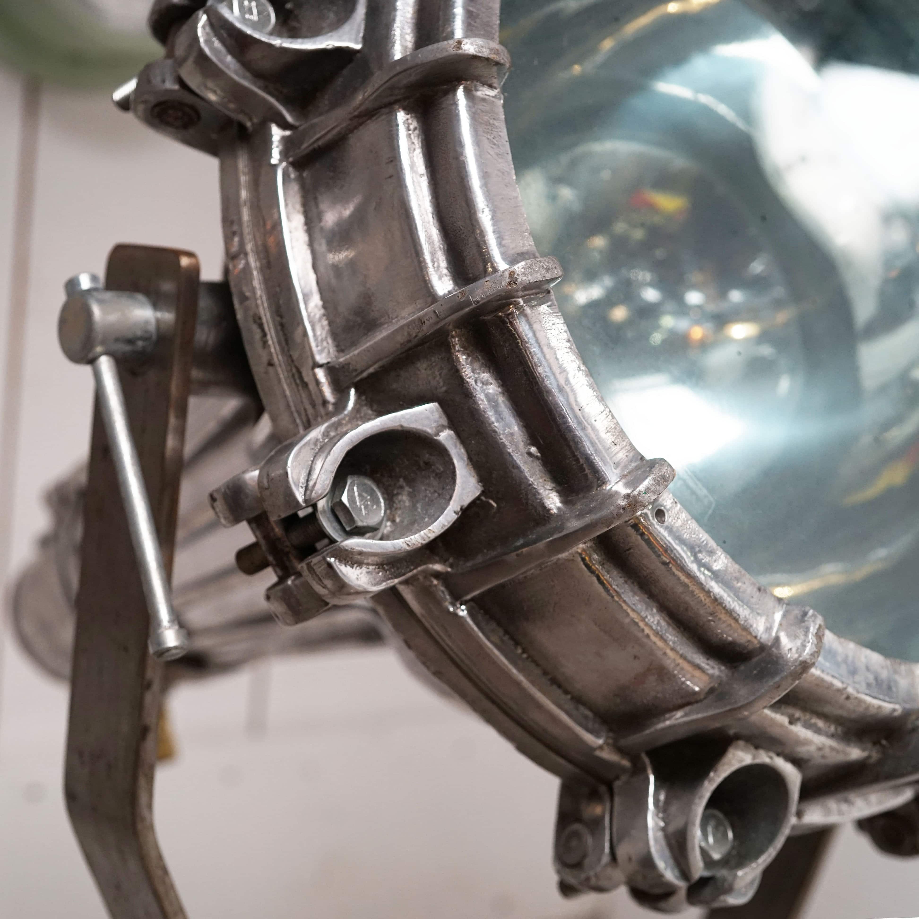 Mounted Ex German Merchant Navy Ship's Searchlight Trinity Marine