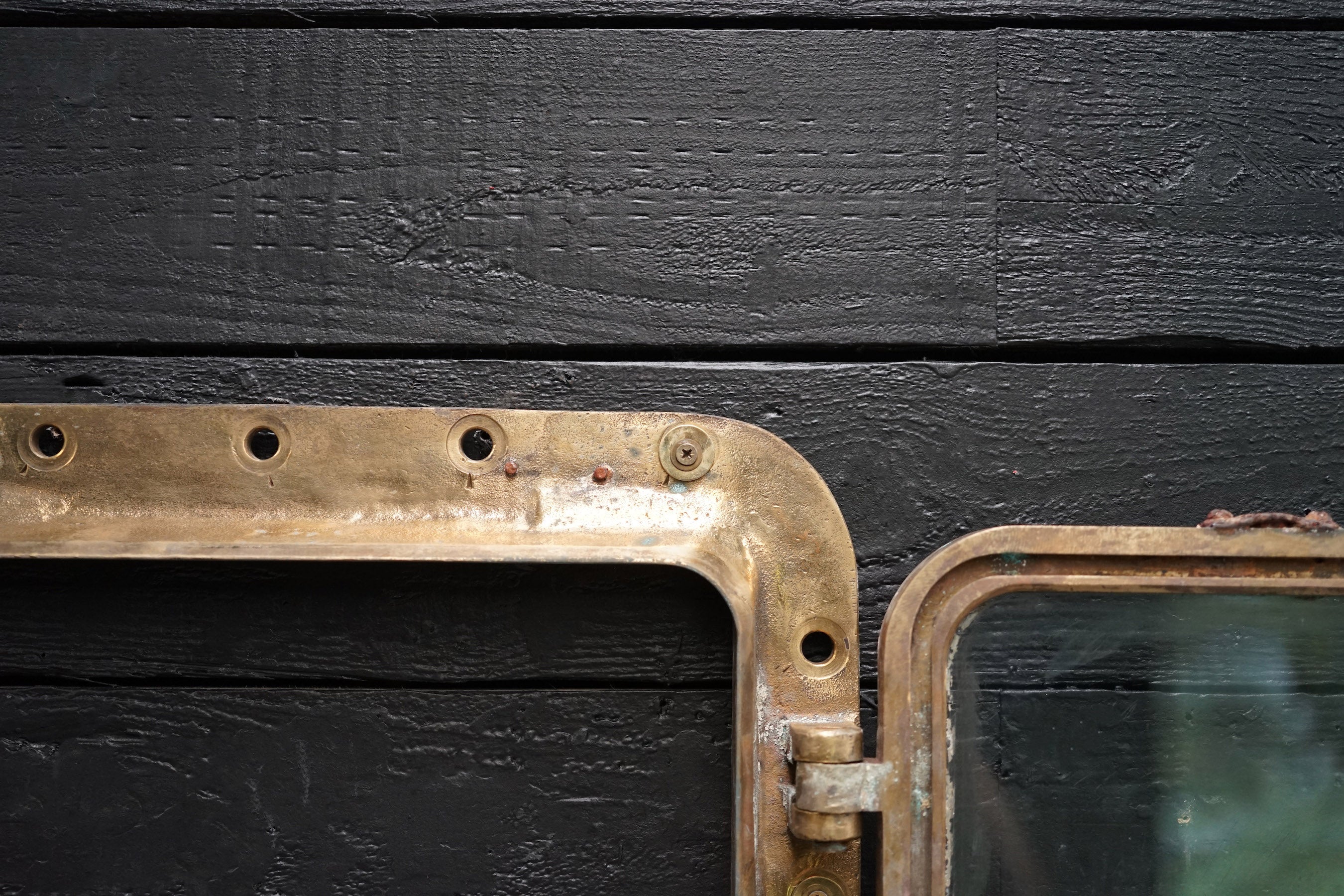 Opening Brass Ships Windows - 76 x 55 Trinity Marine