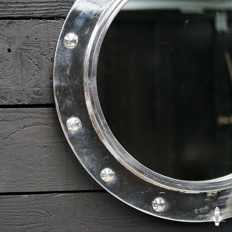 Original Ships Salvage Fixed Porthole Mirror - 19in Trinity Marine