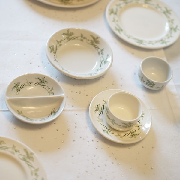 RMS Windsor Castle Tableware - Sml Split Dish c.1950's Trinity Marine