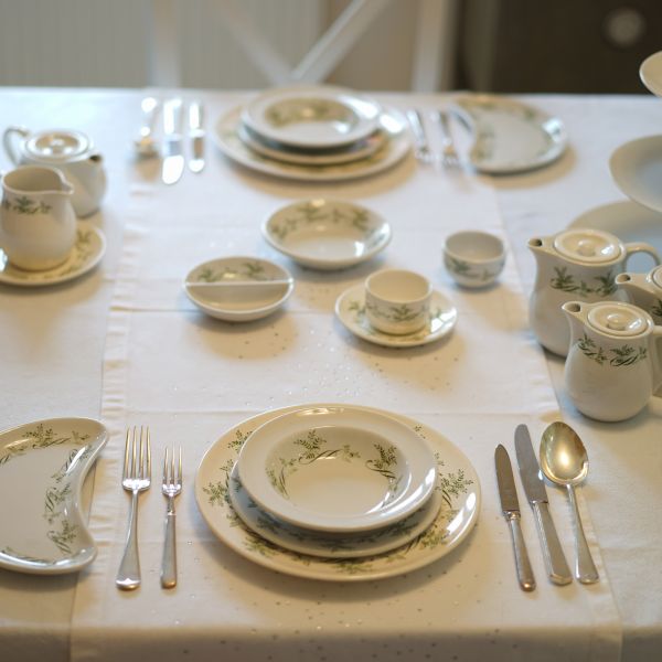 RMS Windsor Castle Tableware - Half Moon Dish c.1950's Trinity Marine