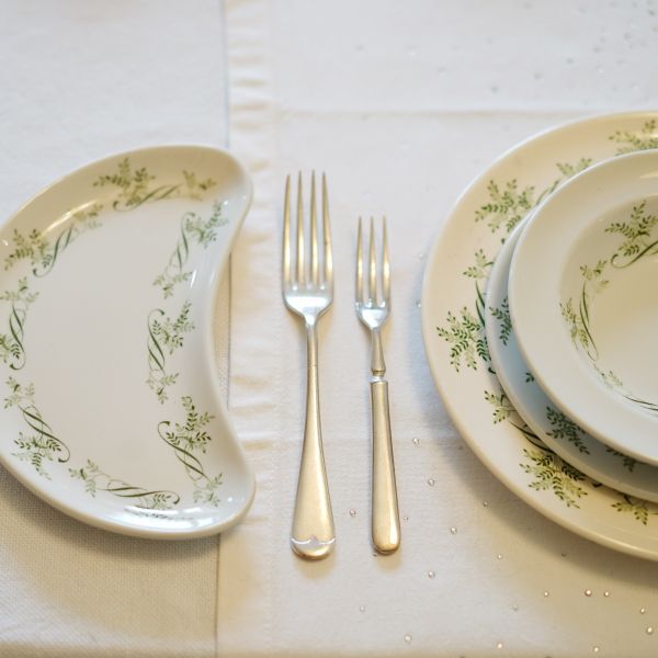 RMS Windsor Castle Tableware - Half Moon Dish c.1950's Trinity Marine