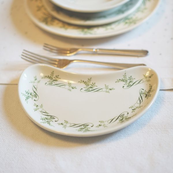 RMS Windsor Castle Tableware - Half Moon Dish c.1950's Trinity Marine