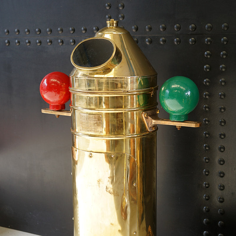 Rare Brass Binnacle - French Navy Trinity Marine
