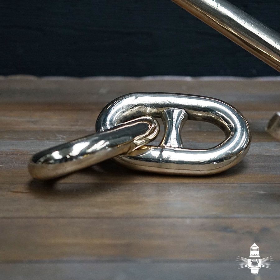 Royal Navy Minesweeper Stud-Link Chain - Double Trinity Marine
