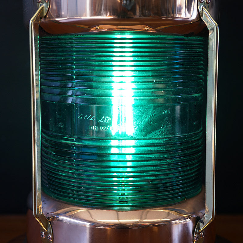 Royal Navy Warship Navigation Lamp - Green Trinity Marine