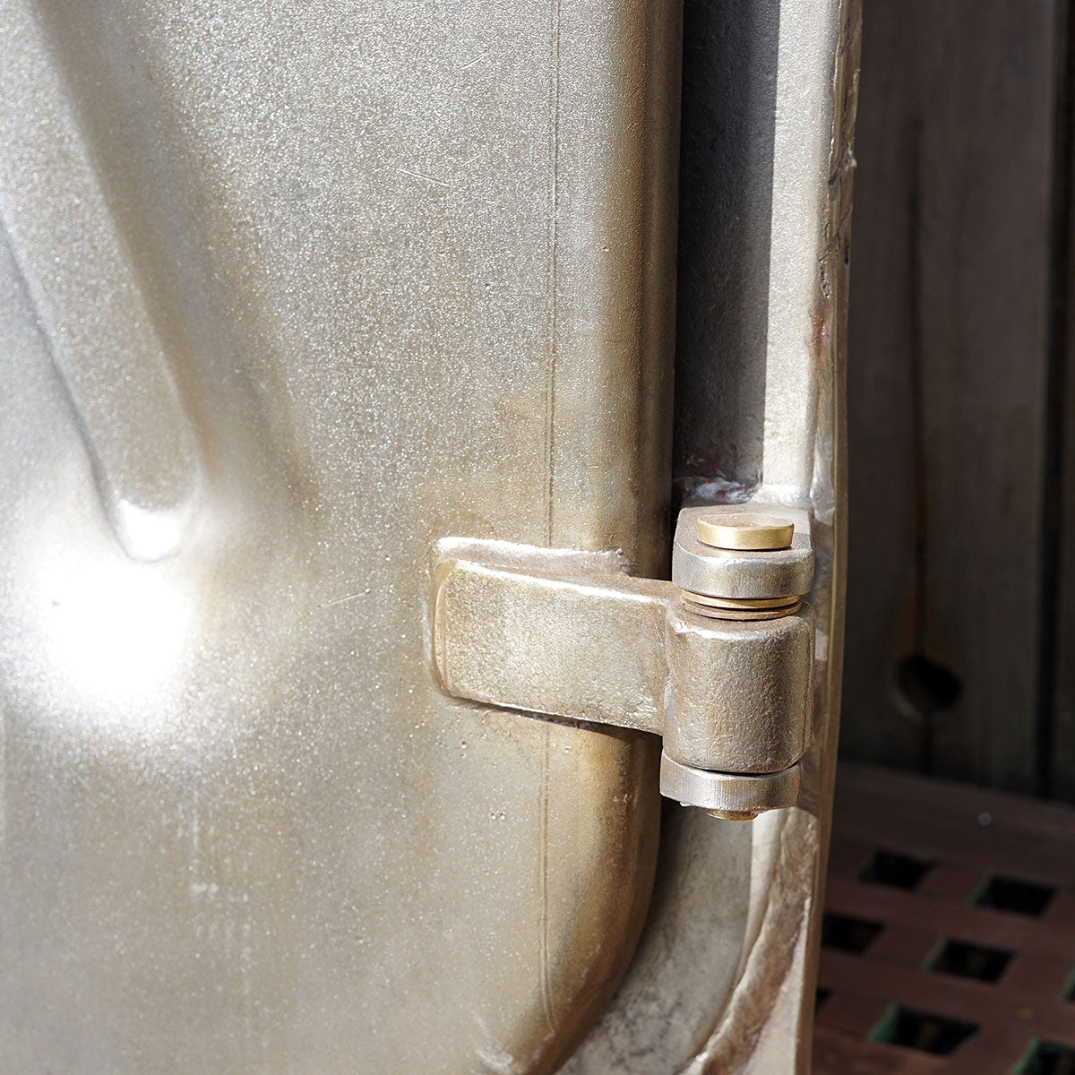 Salvaged Naval Bulkhead Doors - Crank Wheels Trinity Marine