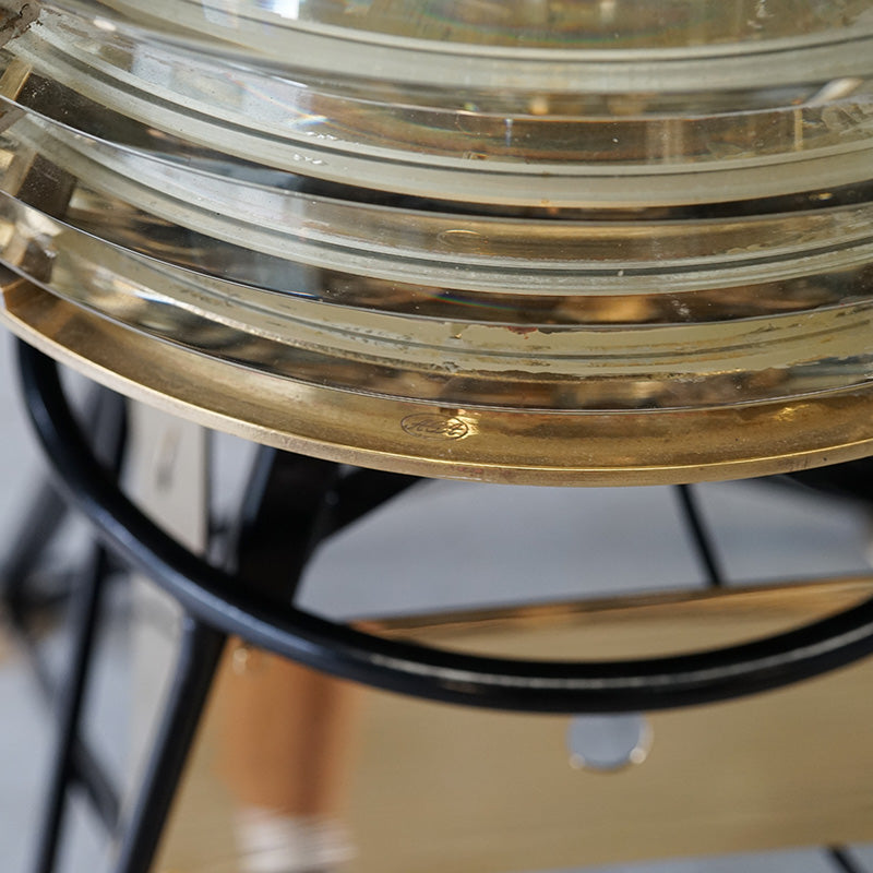 Spectacular Trinity House Lighthouse Drum Lens on Buoy Stand Trinity Marine