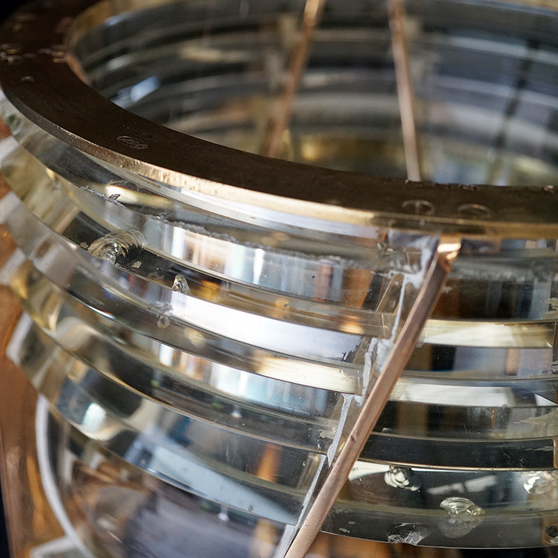 Spectacular Trinity House Lighthouse Drum Lens on Buoy Stand Trinity Marine