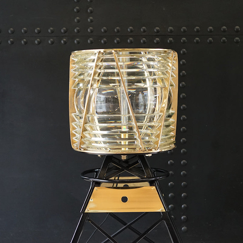 Spectacular Trinity House Lighthouse Drum Lens on Buoy Stand Trinity Marine