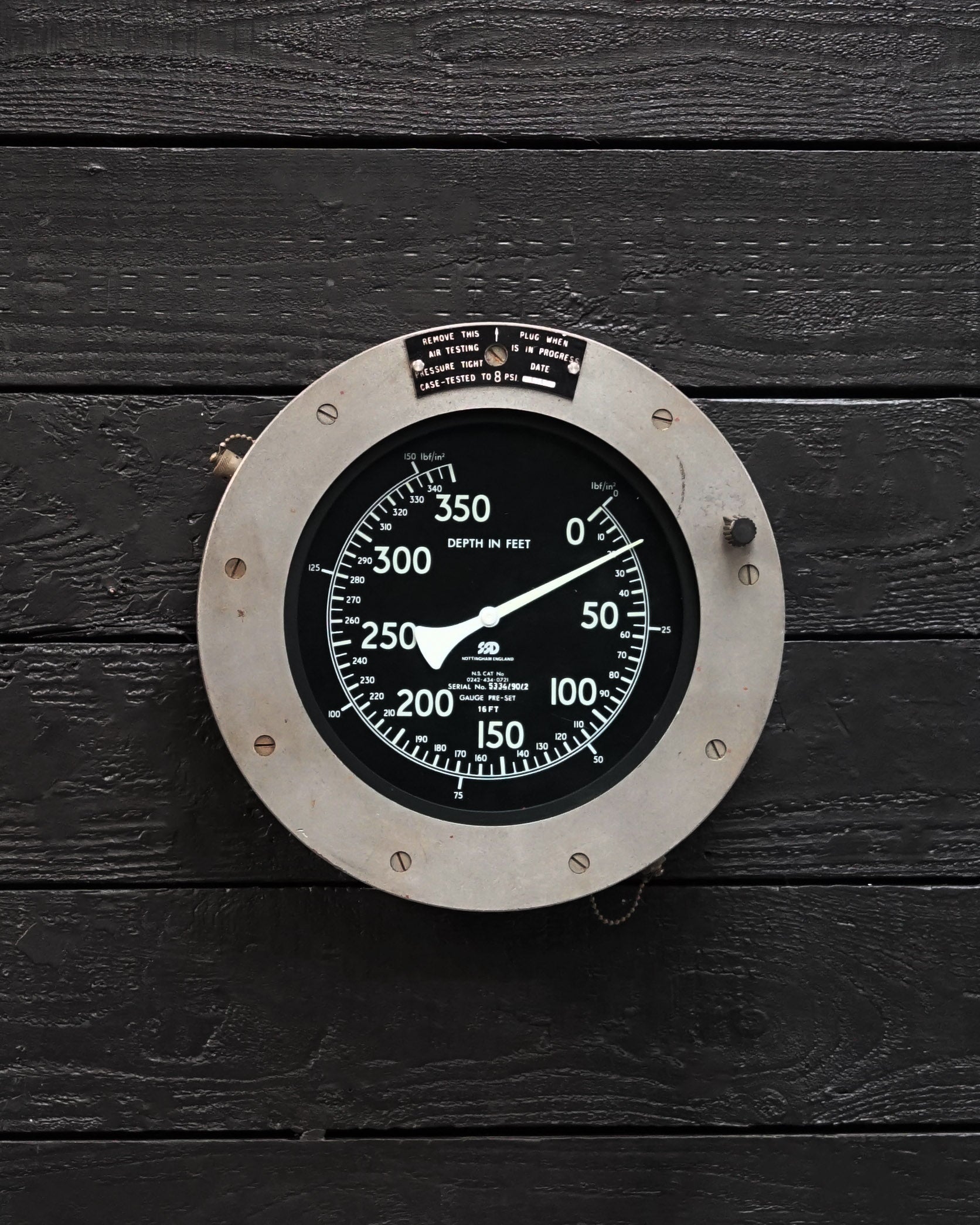 Submarine Depth Gauge - Triton Class Trinity Marine