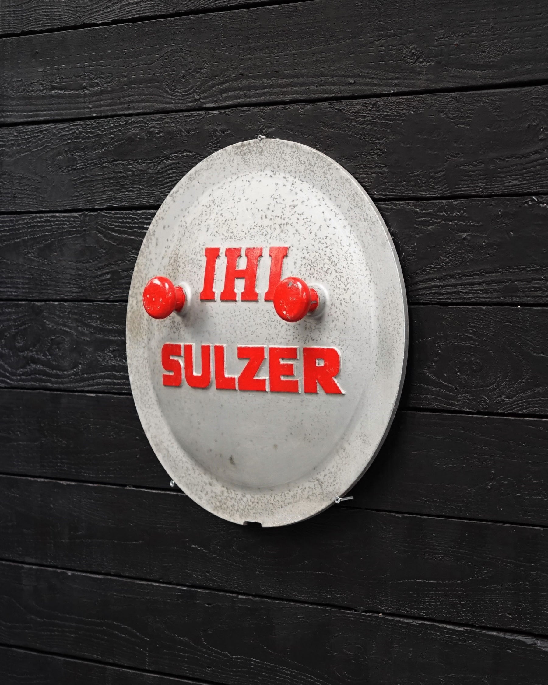 Vintage IHI Sulzer Ship’s Engine Inspection Hatch Cover Trinity Marine